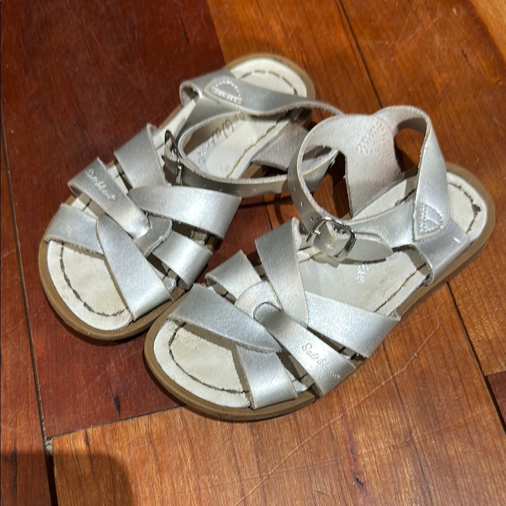 Saltwater Silver Kids Sandals